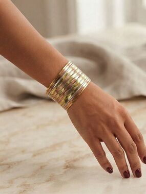 Vintage Mixed Metal Cuff Bracelet